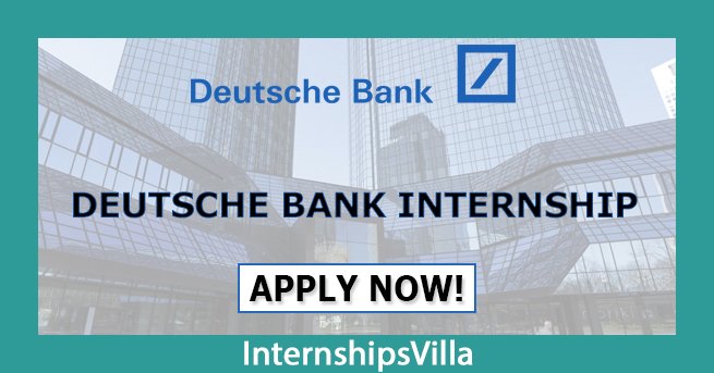 Deutsche Bank Internship