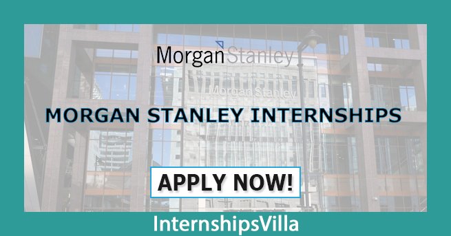 Morgan Stanley Internship