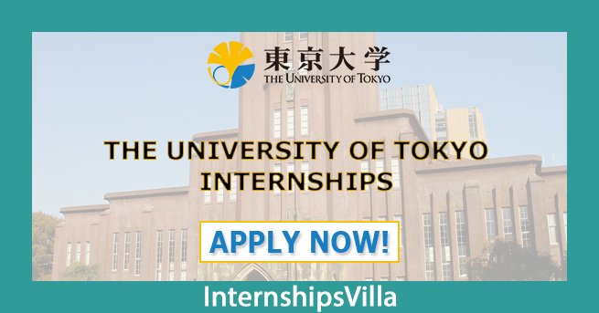The University Of Tokyo Internships