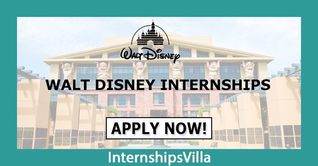 Walt disney Internships